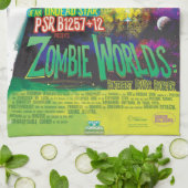 Zombie Worlds Halloween Galaxie der Horror Geschirrtuch (Gefaltet)