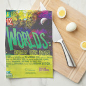 Zombie Worlds Halloween Galaxie der Horror Geschirrtuch (Viertel Falte)