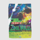 Zombie Worlds Halloween Galaxie der Horror Golfhandtuch (Vorderseite)