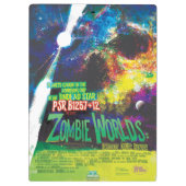 Zombie Worlds Halloween Galaxie der Horror Klemmbrett (Rückseite)