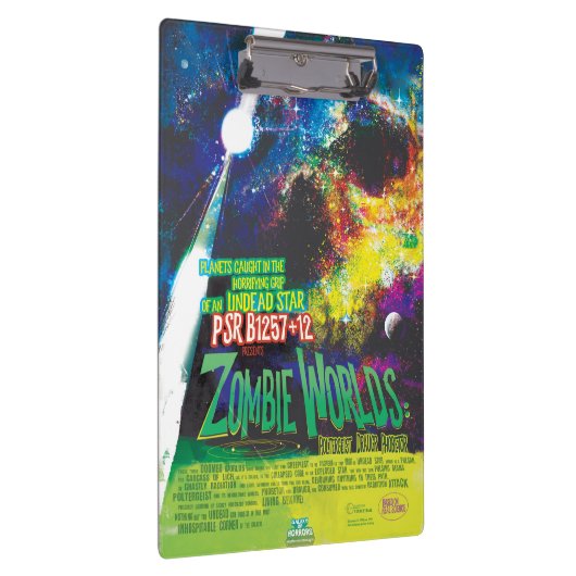 Zombie Worlds Halloween Galaxie der Horror Klemmbrett (Rechts)