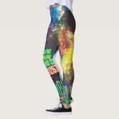 Zombie Worlds Halloween Galaxie der Horror Leggings (Links)