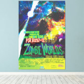 Zombie Worlds Halloween Galaxie der Horror Leinwanddruck (Insitu (Holzboden))