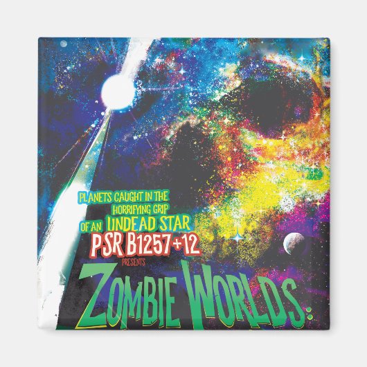 Zombie Worlds Halloween Galaxie der Horror Magnet (Vorne)