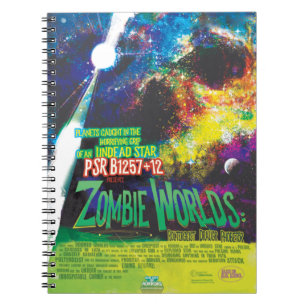Zombie Worlds Halloween Galaxie der Horror Notizblock