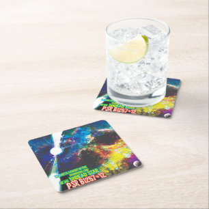 Zombie Worlds Halloween Galaxie der Horror Rechteckiger Pappuntersetzer