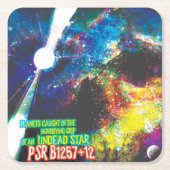 Zombie Worlds Halloween Galaxie der Horror Rechteckiger Pappuntersetzer (Vorderseite)