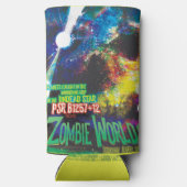Zombie Worlds Halloween Galaxie der Horror Selters Dosenkühler (Rückseite)