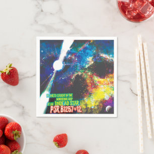 Zombie Worlds Halloween Galaxie der Horror Serviette