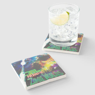 Zombie Worlds Halloween Galaxie der Horror Steinuntersetzer