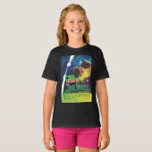 Zombie Worlds Halloween Galaxie der Horror T-Shirt (Vorne ganz)