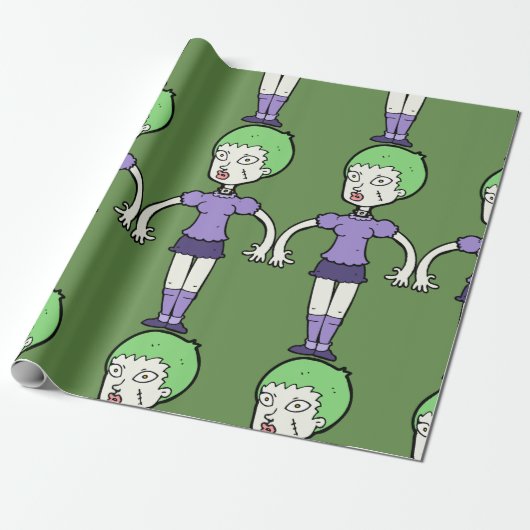 Zombie Wrapping Paper Geschenkpapier (Ungerollt)