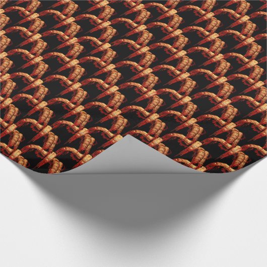 Zombie Wrapping Paper Gory Zombie Geschenkpapier (Ecke)