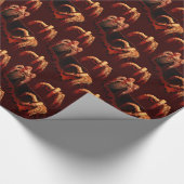 Zombie Wrapping Paper Gory Zombie Geschenkpapier (Ecke)