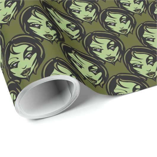 Zombie Wrapping Paper Niedlich Zombie Gift Paper Geschenkpapier (Rolleneckpunkt)