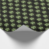 Zombie Wrapping Paper Niedlich Zombie Gift Paper Geschenkpapier (Ecke)