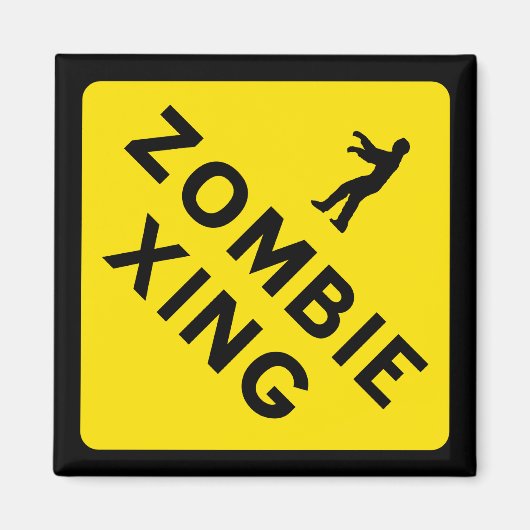Zombie Xing Magnet (Vorne)