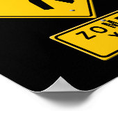 Zombie XING Poster (Ecke)