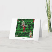zombie xmas santa feiertagskarte (Rückseite)