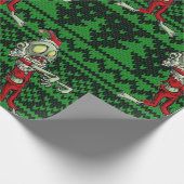 zombie xmas santa geschenkpapier (Ecke)