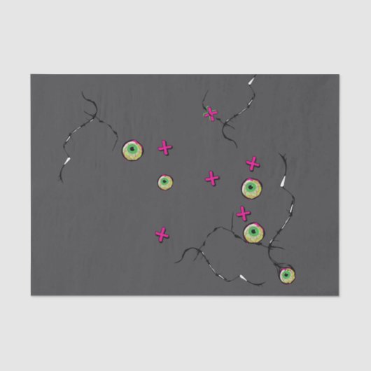 Zombie XOXO Seidenpapier (Vorderseite)