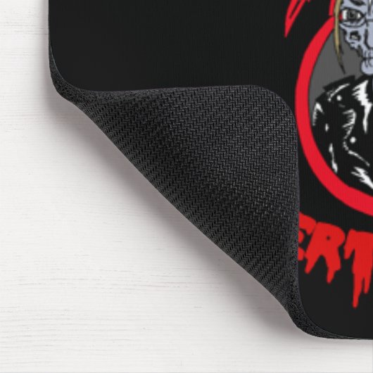 "Zombie Xtoph" Zombierot Logo Mousepad (Ecke)