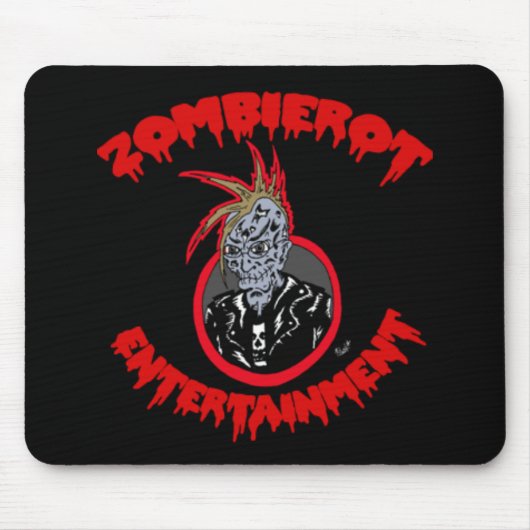 "Zombie Xtoph" Zombierot Logo Mousepad (Vorne)