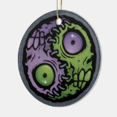 Zombie Yin-Yang Keramikornament (Links)
