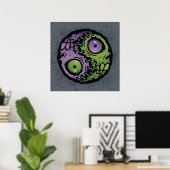 Zombie Yin-Yang Poster (Heimbüro)