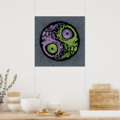 Zombie Yin-Yang Poster (Küche)