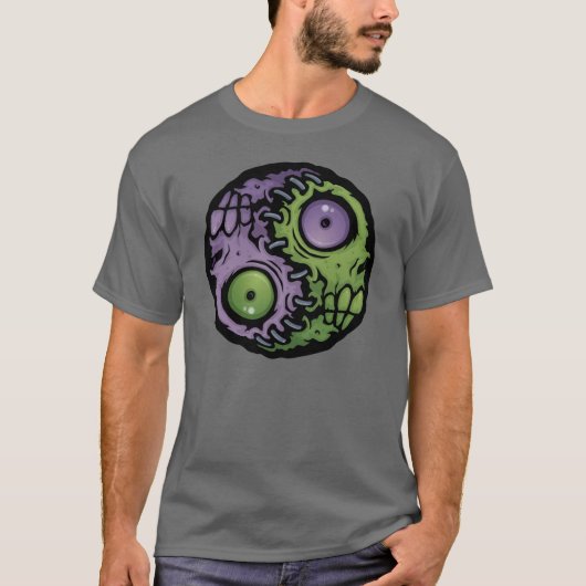 Zombie Yin-Yang T-Shirt (Vorderseite)