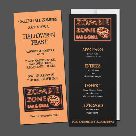 Zombie Zone Halloween-Party Einladung