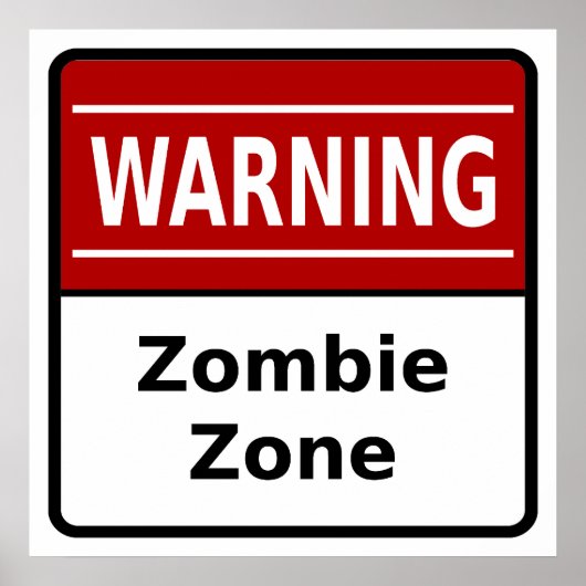 Zombie Zone Poster (Vorne)