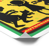 Zombie Zone Poster (Ecke)