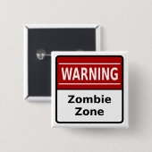 Zombie-Zonen-Knopf Button (Vorne & Hinten)