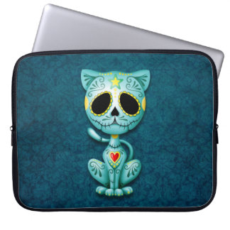 Zombie-Zuckerkätzchen, blau Laptopschutzhülle