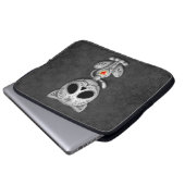 Zombie-Zuckerkätzchen, dunkel Laptopschutzhülle (Vorne Knopf)