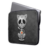 Zombie-Zuckerkätzchen, dunkel Laptopschutzhülle (Vorderseite Links)