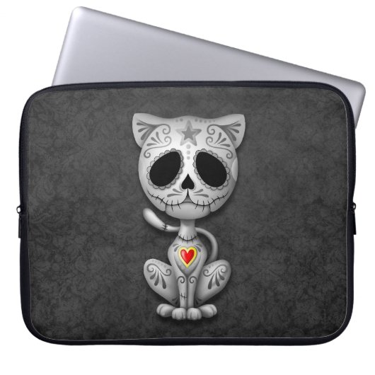 Zombie-Zuckerkätzchen, dunkel Laptopschutzhülle (Vorderseite)
