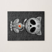 Zombie-Zuckerkätzchen, dunkel Puzzle (Horizontal)