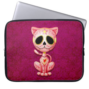 Zombie-Zuckerkätzchen, rosa Laptopschutzhülle