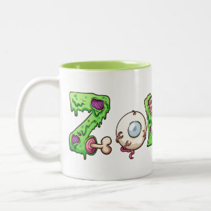 Zombie Zweifarben-Tasse Zweifarbige Tasse