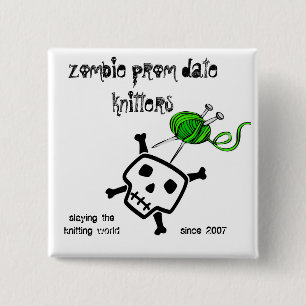 Zombieabschlussballdatums-Stricker… BUTTONE AUCH Button