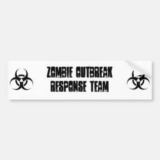 Zombieausbruchwarteteam Autoaufkleber