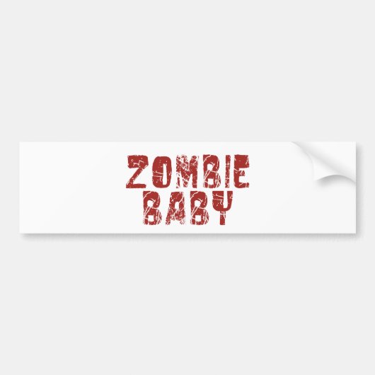 Zombiebaby Autoaufkleber (Vorne)