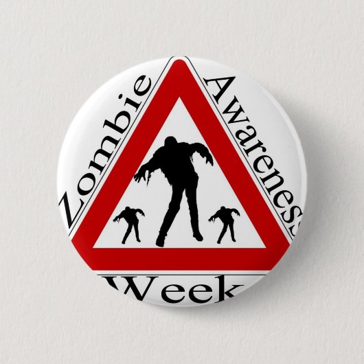 Zombiebewusstseinswoche Button (Vorderseite)