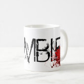 Zombieblut-Spritzer und roter Schädel - Tasse (VorderseiteRechts)