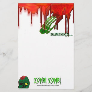 Zombiebriefpapier Briefpapier