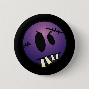 ZOMBIECON GESICHT - LILA BUTTON