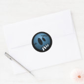 ZOMBIECON-OBERFLÄCHE - BLAU RUNDER AUFKLEBER (Umschlag)